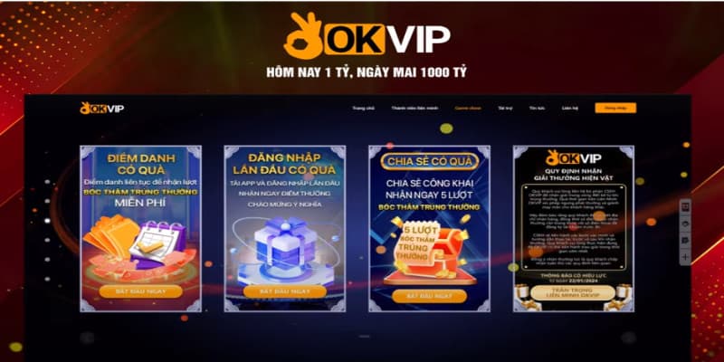 Những gameshow OKVIP chất lượng dành cho tất cả hội viên