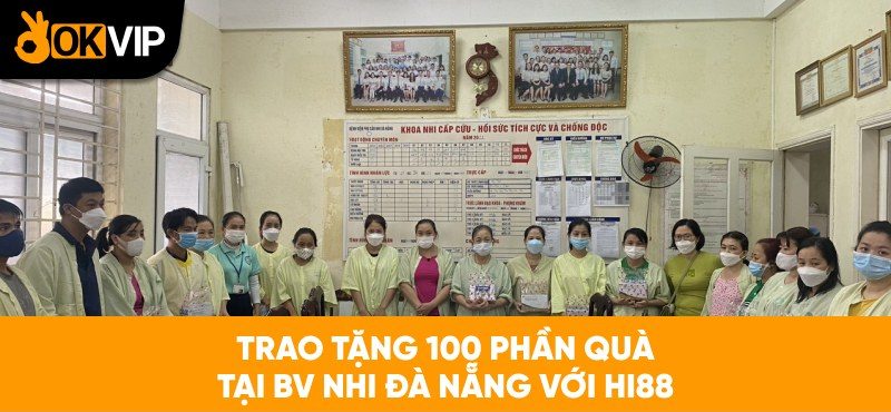 trao tặng 100 phần quà tại bệnh viện nhi đà nẵng